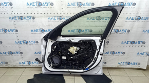 Front right door assembly for Alfa Romeo Giulia 17-25, aluminum, white 217, scratches on the trim, torn seal