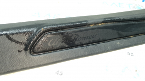 Front inner right door sill trim for Alfa Romeo Giulia 17-25, black structure, scratches, broken fasteners