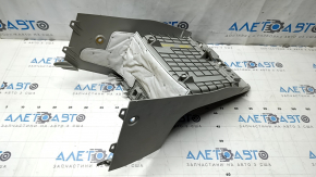 Central console under the dashboard, lower part, Toyota Sienna 11-14, beige, scratches, broken fastener