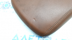 Alfa Romeo Giulia 20-23 center console armrest, brown leather, dents, needs cleaning, scuffs