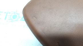 Alfa Romeo Giulia 20-23 center console armrest, brown leather, dents, needs cleaning, scuffs