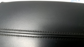 Chevrolet Malibu 16-21 center console armrest, black leather, burns, cuts