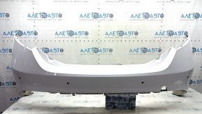 Alfa Romeo Giulia 21-23 rear bumper, bare, white, with scratches, for parking sensors and BSM.