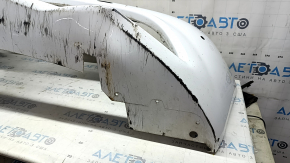 Alfa Romeo Giulia 21-23 front bumper without headlight washers for parking sensors, white, dented, chips, scratches
