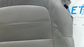 Driver's seat cushion cover for Honda CRV 17-22, gray leather, perforated, heated, needs cleaning, wrinkled
