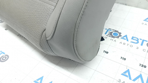 Honda CRV 17-22 passenger seat cushion upholstery, gray leather, perforated, heated, needs cleaning, wrinkled
