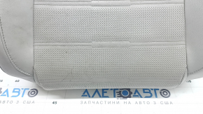 Honda CRV 17-22 passenger seat cushion upholstery, gray leather, perforated, heated, needs cleaning, wrinkled