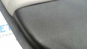 Front left door panel for Honda CRV 17-22, black and gray, wood molding, with seat memory, with handle, tear, needs cleaning, scratches