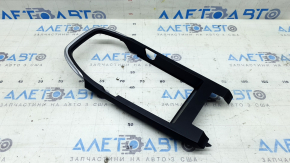 Alfa Romeo Giulia 20-23 black and chrome center console trim, peeling coating