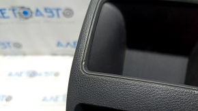 Rear center console trim for Mercedes CLA 14-19, black, textured, dry-cleanable pocket