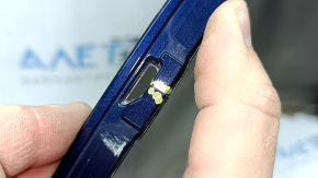 Honda CRV 17-22 blue rear bumper, bare right, cracks in mounts, scratch