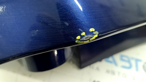 Honda CRV 17-22 blue rear bumper, bare right, cracks in mounts, scratch