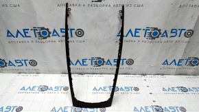Audi A4 B8 13-16 Restored Center Console Trim, Dark Brown Walnut Root Finish, Scratches