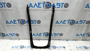 Audi A4 B8 13-16 Restored Center Console Trim, Dark Brown Walnut Root Finish, Scratches
