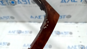 Audi A4 B8 13-16 Restored Center Console Trim, Dark Brown Walnut Root Finish, Scratches