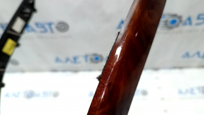 Audi A4 B8 13-16 Restored Center Console Trim, Dark Brown Walnut Root Finish, Scratches