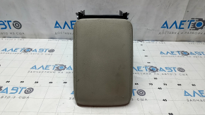 Armrest for Audi A4 B8 08-12 pre-restyling, leather, gray, cut