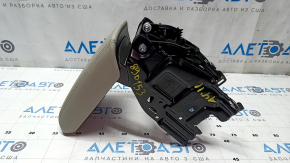 Armrest for Audi A4 B8 08-12 pre-restyling, leather, gray, cut