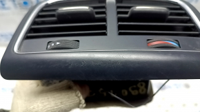 Audi A4 B8 13-16 center console air vent, black, scratches