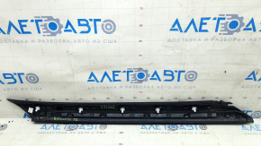 Right front pillar molding for Nissan Rogue 21-24, scratches, torn seal