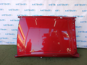 Metal roof of a Toyota Prius 50 Prime 17-22 without a sunroof, sawed off, red