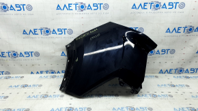 Left rear bumper, bare, Nissan Rogue 21-23 US built, black