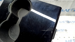 Tesla Model Y 20-25 center console cup holders, gloss black, illuminated, scratches