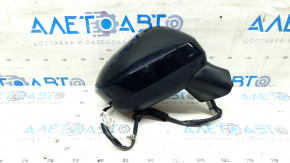 Right side mirror assembly Nissan Rogue 21-23 BSM, S US built, 6 pins black + structure,