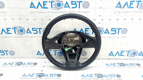 Honda CRV 21 hybrid steering wheel, bare, leather, black, heated, with rear pad, scratches