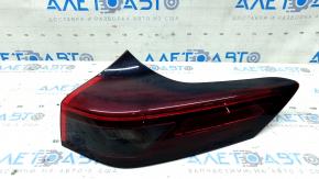 Nissan Rogue 21-24 right outer fender light, halogen + LED, built-in, scratches, glued on