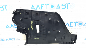 Left center console trim for Nissan Rogue 21-24, black, scratches, crack in mount