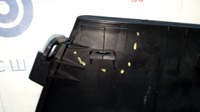 Left center console trim for Nissan Rogue 21-24, black, scratches, crack in mount