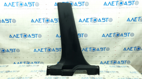 Lower left center pillar trim for Nissan Rogue 21-24, black, SV, SL, US built, with plug, scratches, scuffed