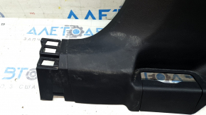 Lower left center pillar trim for Nissan Rogue 21-24, black, SV, SL, US built, with plug, scratches, scuffed