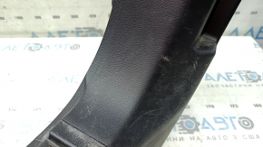 Lower left front pillar trim for Nissan Rogue 21-25, black, US built, worn, scratches