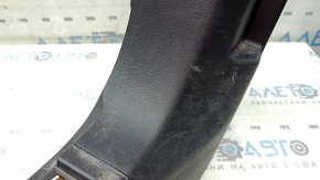 Lower left front pillar trim for Nissan Rogue 21-25, black, US built, worn, scratches