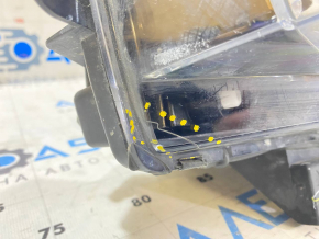 Tesla Model 3 18 right fog light with turn signal and corrector, sand, crack