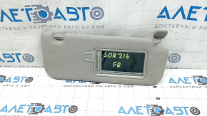 Right visor for Kia Sorento 21-24 HEV, PHEV, gray for panoramic windows