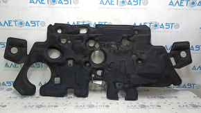 Tesla Model X 16-21 engine shield sound insulation is torn and crushed