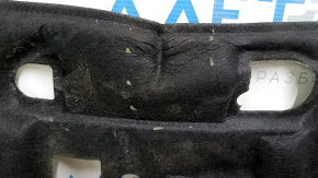 Tesla Model X 16-21 engine shield sound insulation is torn and crushed