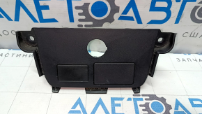 Rear lower center console trim panel for the cigarette lighter on a Toyota Highlander 14-19, beige, scratches
