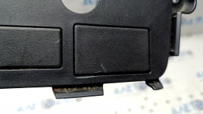 Rear lower center console trim panel for the cigarette lighter on a Toyota Highlander 14-19, beige, scratches