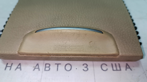 Toyota Highlander 14-19 beige center console trim, large upper, scratches on the handle