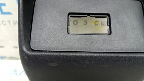 Rear center console trim for Nissan Rogue 21-22 with deflector, black, type 2, scuffed