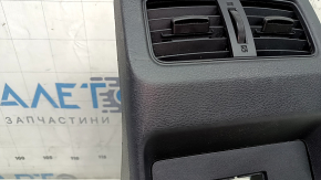 Rear center console trim for Nissan Rogue 21-22 with deflector, black, type 2, scuffed