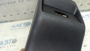Rear center console trim for Nissan Rogue 21-22 with deflector, black, type 2, scuffed