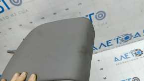 Rear left seat headrest for Honda CRV 17-22, gray leather, dented, needs cleaning