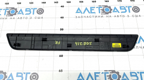 Black front right outer door sill plate for Kia Sorento 21-23 HEV