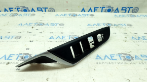 Front left window lift control trim for Toyota Camry v55 15-17 USA, black, scratched
