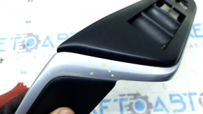 Front left window lift control trim for Toyota Camry v55 15-17 USA, black, scratched